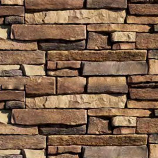 Eldorado Stone Mountain Ledge Precast Panel Flat Stone - 100 Sq. Ft. Box — ELDMLF0101BB