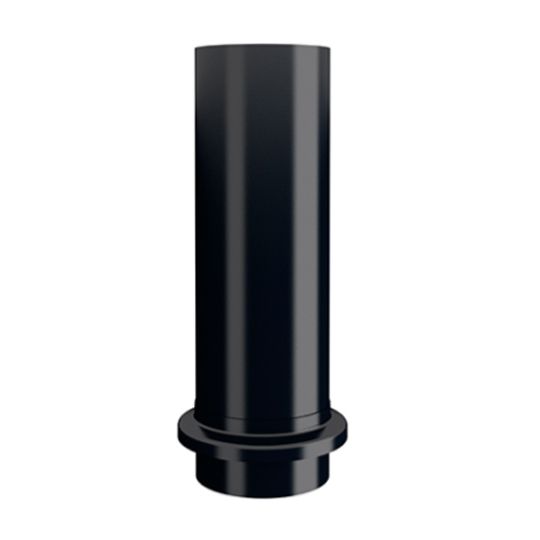 Nordic Steel Gutters 4" Steel Drain Tile Extension — NODDTE015BK