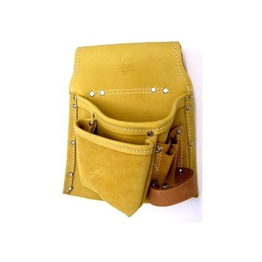 R&J Leathercraft (No. 423R) Top Grain 5-Pocket Tool Pouch - Right