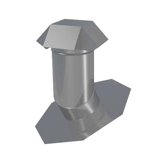 DOT Metal Products 8" to 6" Dia. Painted Tapered Roof Jack for 10/12 to 12/12 Pitch — Commercial Accessories — DOTTRJ861012BRN