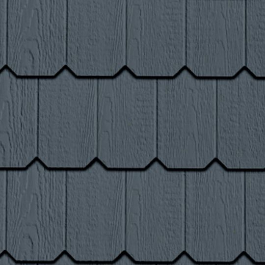 Wausau Supply 3/8" x 12" x 4' Diamond Kote Octagon Shake Siding Panel