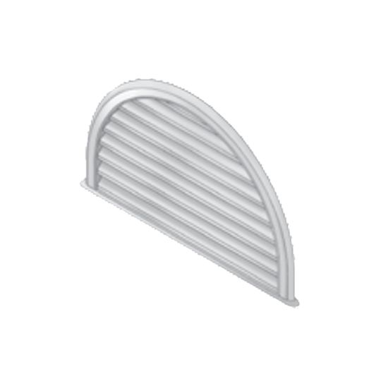 Royal Building Products 32" x 20" Half Round Vent — ROY28001