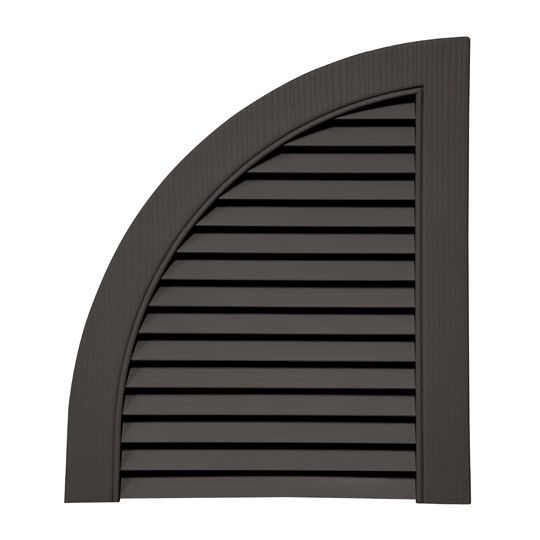 Mid-America Open Louver Quarter Round Arch Top for Standard Louver Shutters — MABATL14TG