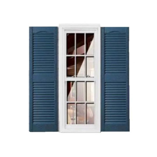 Girardin Moulding Cathedral Top Louver Shutters — GIRCTLV1439MBL