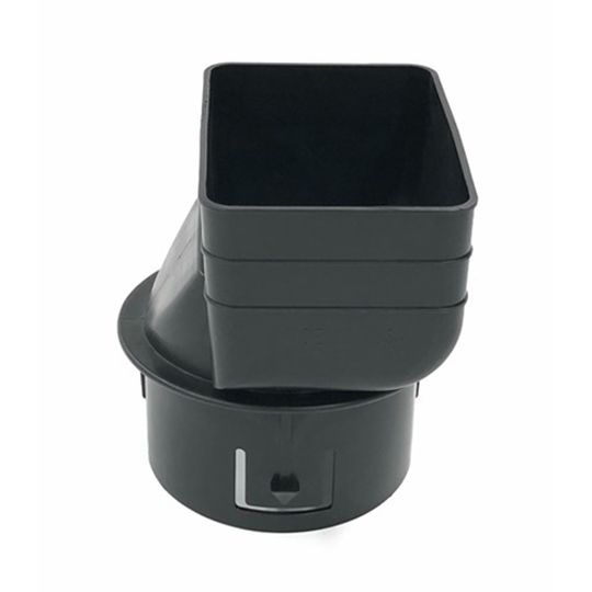 Front Street Manufacturing 3" x 4" to 4" Round Downspout Tile Adapter