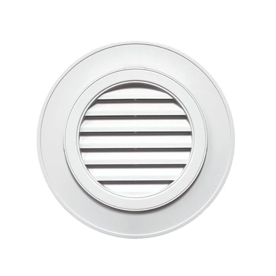 Mid-America Designer Series Round Gable Vent without Keystones — MABGVRD28001