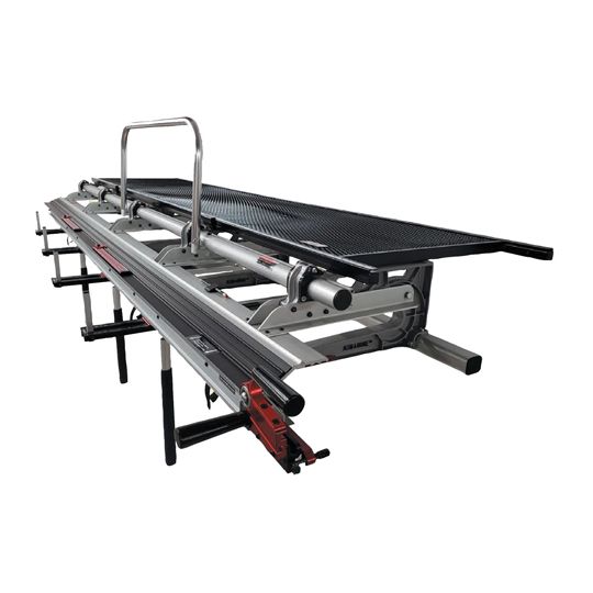Alum-A-Pole 10'6' Ultima Standard Bending Brake with Track Mounted Quick Cutter