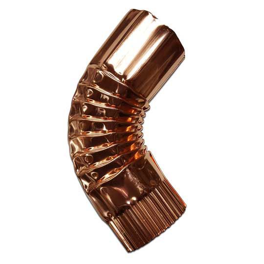 Berger Building Products 16 Oz. 3" Round Corrugated Copper 30° Elbow
