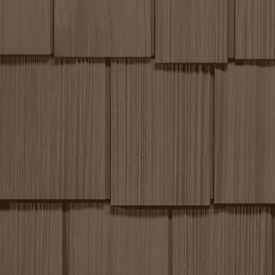 CertainTeed Siding Cedar Impressions Double 9" Staggered Rough-Split Polymer Shake Siding — CERCID9RSSSBR