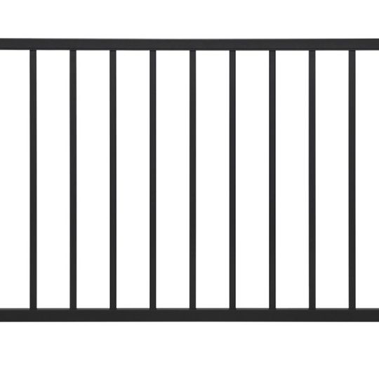 Trex Select Horizontal Rail Kit with Square Aluminum Balusters (no hardware) — TRXSHRKA636BK