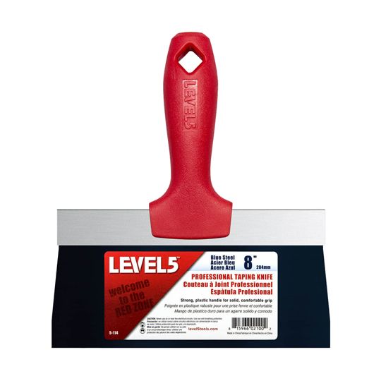 Grabber Construction Products 8" Level 5 Soft Handle Bs Taping Knife with Plastic Handle