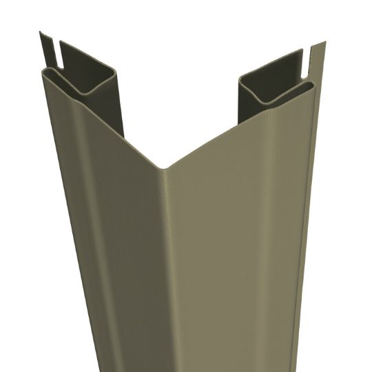 CertainTeed Siding 3/4" x 3-1/3" x 10' Outside Corner Post - Woodgrain Finish — CEROSCP34WG10HS