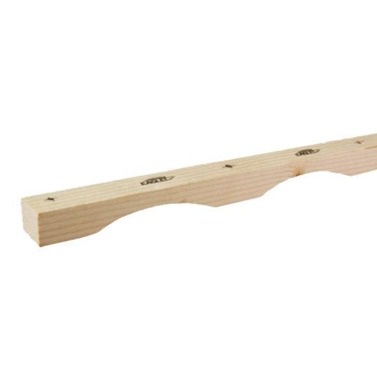 Eagle Roofing Products 1" x 1-3/16" x 8' Natural Arched Battens - 100 Sq. Ft. Bundle