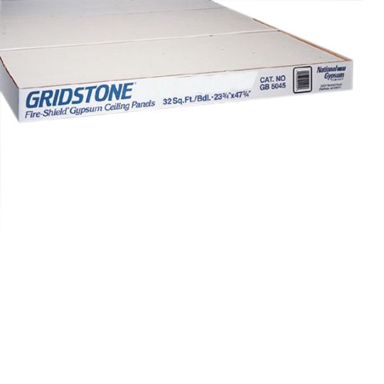 National Gypsum 1/2" x 2' x 2' Gold Bond Gridstone Gypsum Ceiling Panel - Bundle of 4