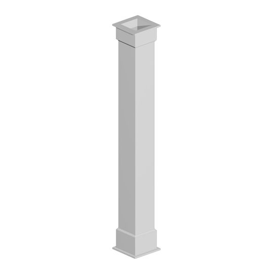 Fypon Molded Millwork 10" x 96" Non-Tapered Plain Column Wrap Kit