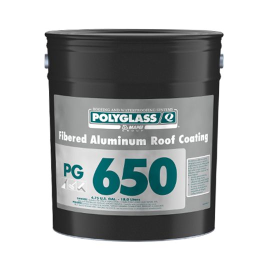 Polyglass Pg 650 Fibered Aluminum Roof Coating