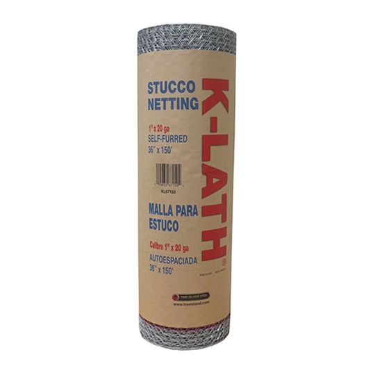 Tree Island Steel 20-Gauge K-Lath Self-Furred Woven Wire Lath, Stucco Netting