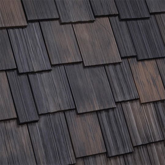 Davinci Roofscapes Multi-Width Shake — Slate Roofing — DAVMWSHBO