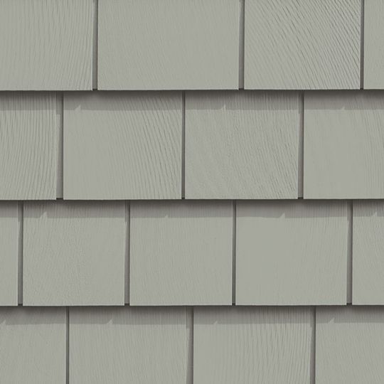 CertainTeed Siding Cedar Impressions Triple 5" Straight Edge Sawmill Polymer Shingle Siding — CERCIT5SSSGR