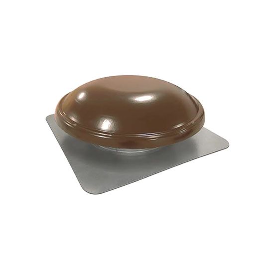 GAF MasterFlow Roof-Mounted Power Attic Vent with Humidistat/Thermostat - 1,500 Cfm — Ventilation and Drainage — GAFERV6HTBR