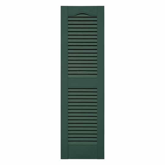 Mid-America Standard Cathedral Top Open Louver Shutter — MABLSFG1272