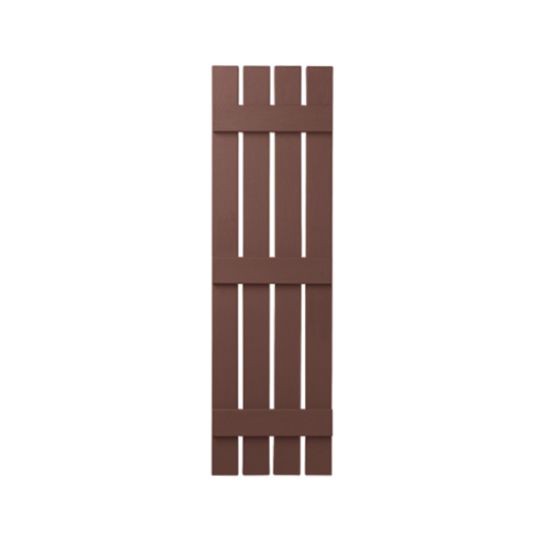 Mastic 16" x 43" Board & Batten Standard 4-Board Shutters - Open Style — ACOVIN4O1643SK