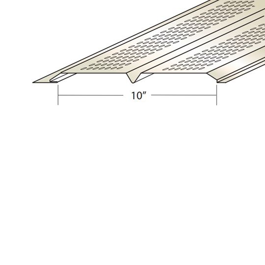 Quality Aluminum Products 12" Lanced V-Panel Aluminum Soffit — QAPLVP12BLK