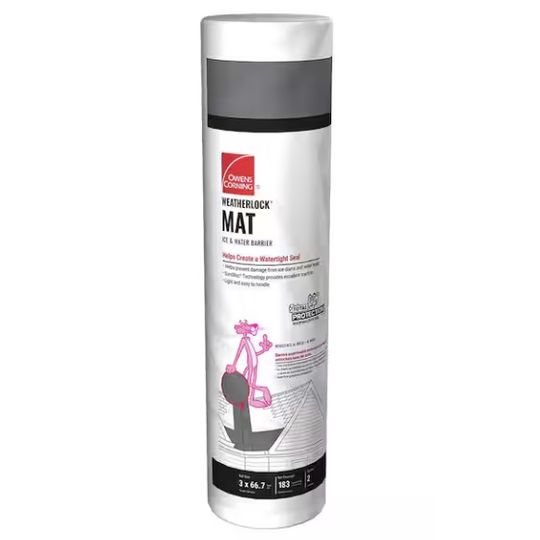 Owens Corning WeatherLock Mat Self Sealing Ice & Water Barrier - 2 Sq. Roll
