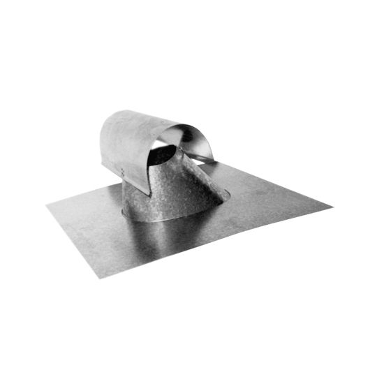 Able Sheet Metal 7" Galvanized Roof Jack T-Top with Hook, End Cap, & Shake Base