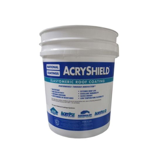 National Coatings AcryShield Ii A400 Elastomeric Roof Coating - 5 Gallon Pail
