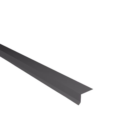 Able Sheet Metal 28 Gauge x 1-1/2" x 1-1/2" Nosing Grip — ABMNOS151528CH