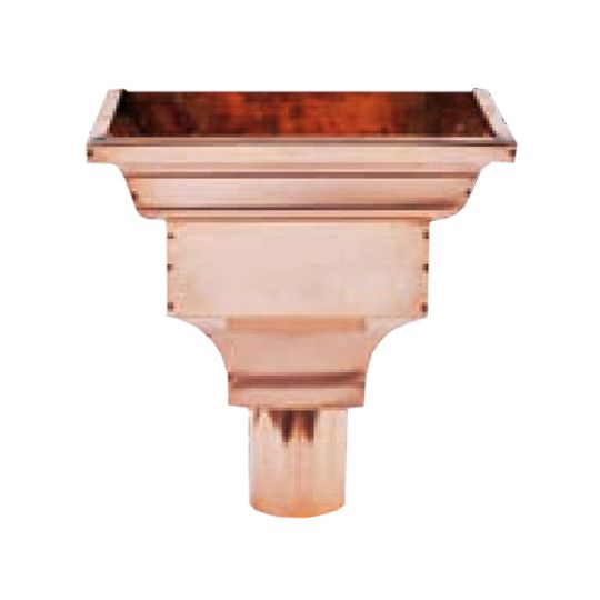 Berger Building Products #14 Copper Conductor Head with 5" Oval Outlet
