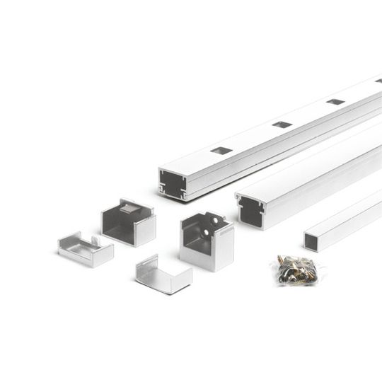 Trex Signature Horizontal Rail Kit with Square Balusters — TRXSIHRKSB636WH