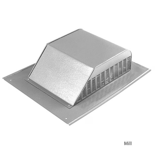 GAF MasterFlow 960 Series Aluminum Slant-Back Roof Louver with Weather Filter — Ventilation and Drainage — GAFSSB960AWF