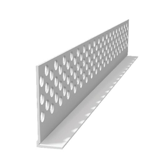 Vinyl Corp 1/2" Defs L Stop Casing Bead - 1-3/4" Perforated Flange