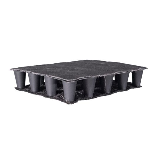 Barrett Roofing 36" x 100' RamDrain 2451 1" Perforated Composite Drainage & Retention Mat