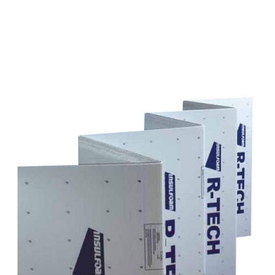InsulFoam 3/8 x 2' x 4' R-tech High Density Fanfold with Adhered Metallic Reflective Facer
