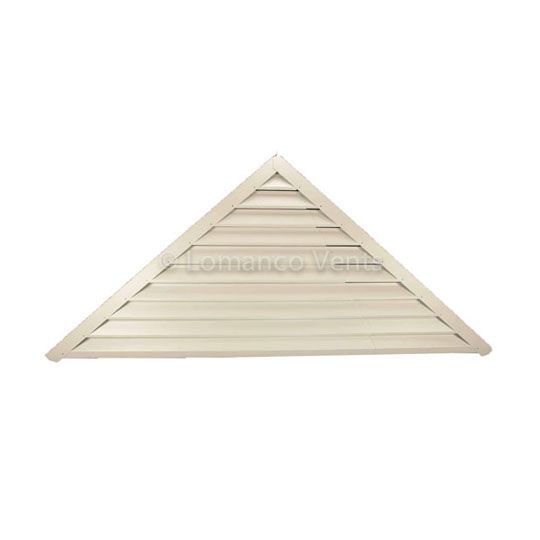 Lomanco Model-910 Adjustable Vari-Pitch Triangular Gable Louver — LOM910WH