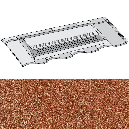 Unified Steel EZ-Vent Barrel-Vault Tile — Metal Roofing — BOREZVBVSG