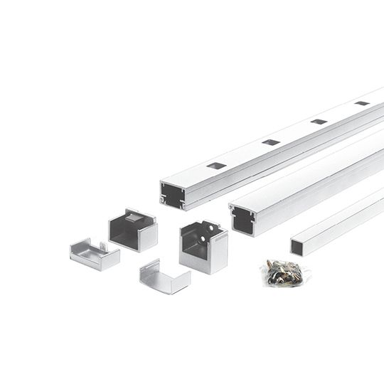 Trex Signature Horizontal Rail Kit with Square Balusters — TRXSHRKSB642WH