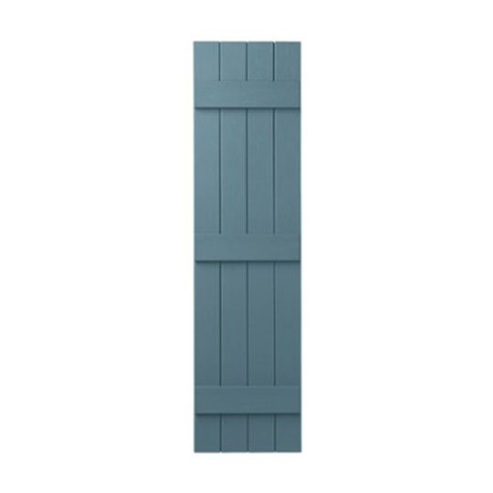 Variform By PlyGem 15" X 71" Board & Batten 4 Board Closed Shutter — VARVIN4C1571BLU