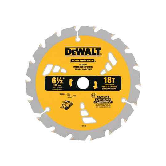DeWalt 8-1/4" Wood Cutting Construction Saw Blade