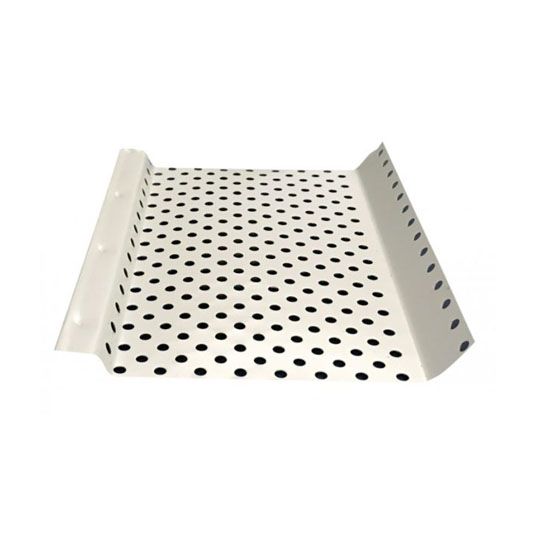 US Aluminum 5" x 4' Shur Flo Gutter Guard — USA5SF4WHT