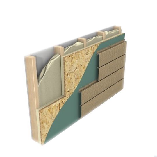 Hunter Panels 1.6" x 4' x 8' Xci Nb Vertical Nailable Polyiso Insulation with Cgf and 5/8" Plywood