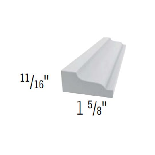 Royal Building Products 11/16" x 1-5/8" x 16' WM210 Shingle Mould