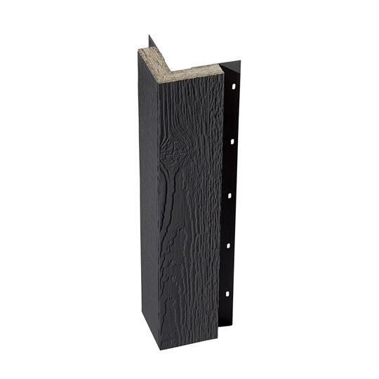 Wausau Supply 5/4" x 4" x 10' Diamond Kote Woodgrain Outside Corner Panel with Nail Fin — WSULPDK4OC10GR