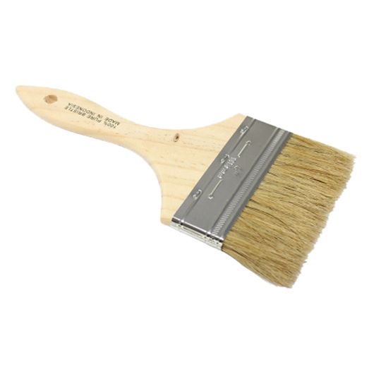 The Brush Man 4" Paint/Chip Brush with White China Bristle — TBMPB4