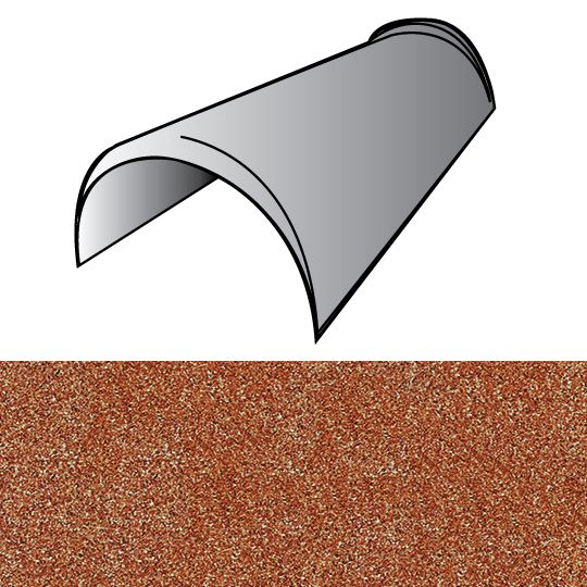 Unified Steel 6" x 14.5" Cap Mission Trim Hip & Ridge — BORMCSU