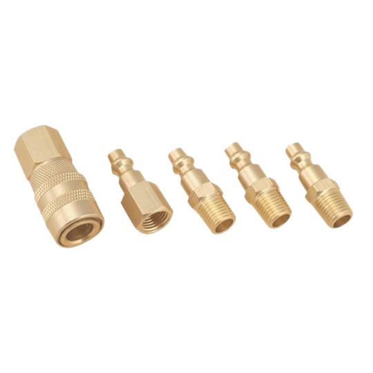 Mintcraft PRO 5-Piece Solid Brass Coupler Set