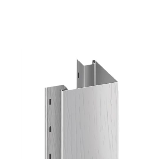 Quality Edge 26 Gauge x 10' TruCedar Steel One-Piece Outside Corner Post — QEDOCPSHD2417